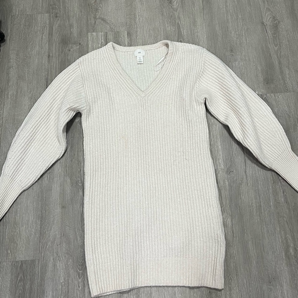 H&M Cream Mini Dress